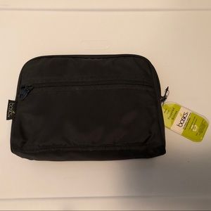 Basics front zip triangle organizer makeup bag